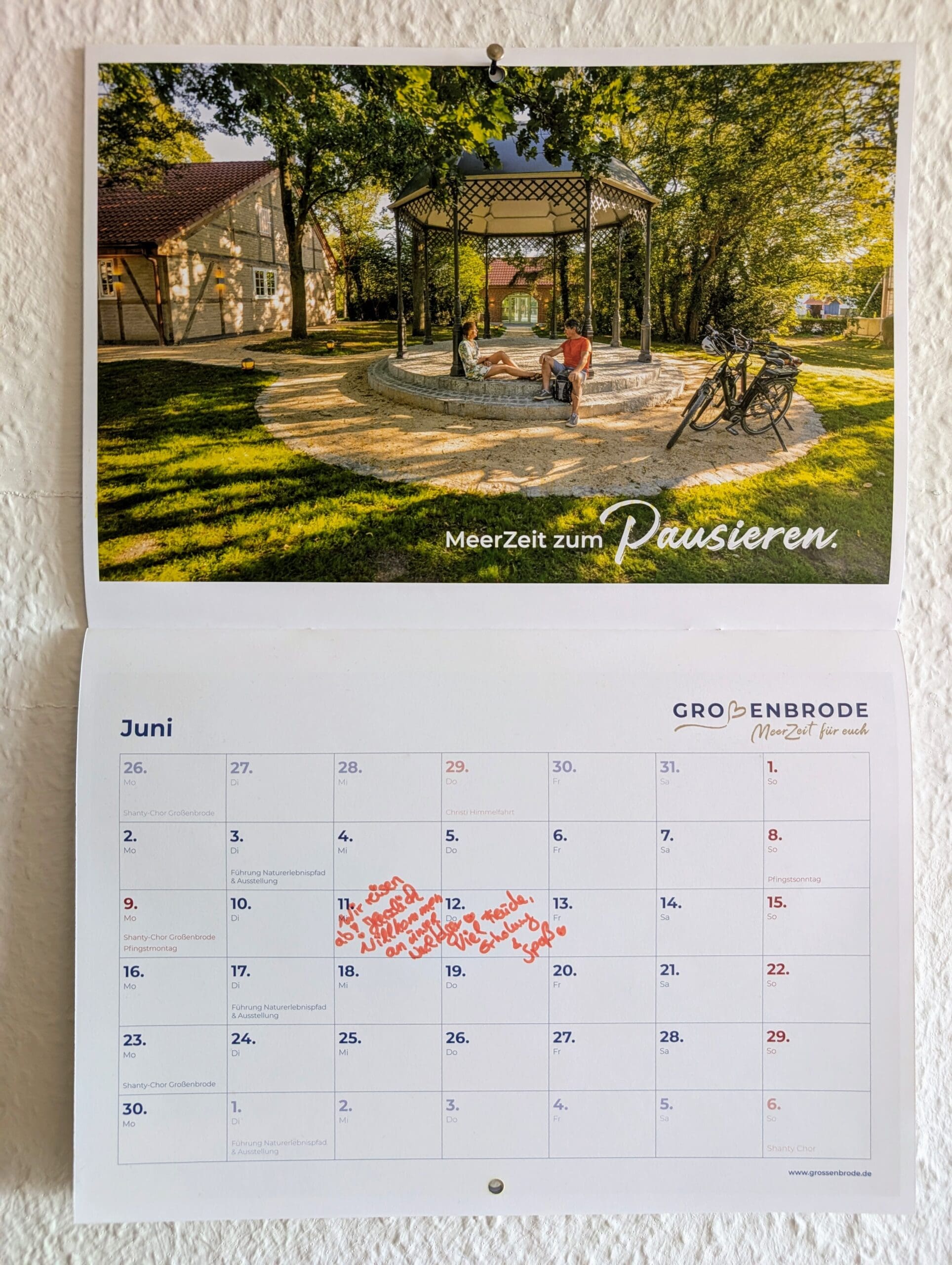 Wandkalender mit Naturmotiv